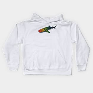 Rainbow Whale Shark Kids Hoodie